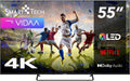 Telewizor Smart TV Smart Tech, 55QV02K, 139 cm, 10 W – Czarny, USB, Bluetooth, Wi-Fi – telewizor, Smart TV 55QV02K 3xHDMI, 3 HDMI, 2 USB – 4K UHD