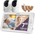 Inteligentne monitory Comfyer, BM01, Czarny, Wi-Fi – Monitor, Comfier BM01 1080P, 6000 mAh Bateria, Elastyczne wsparcie – 7 ′ ′ Podzielony ekran