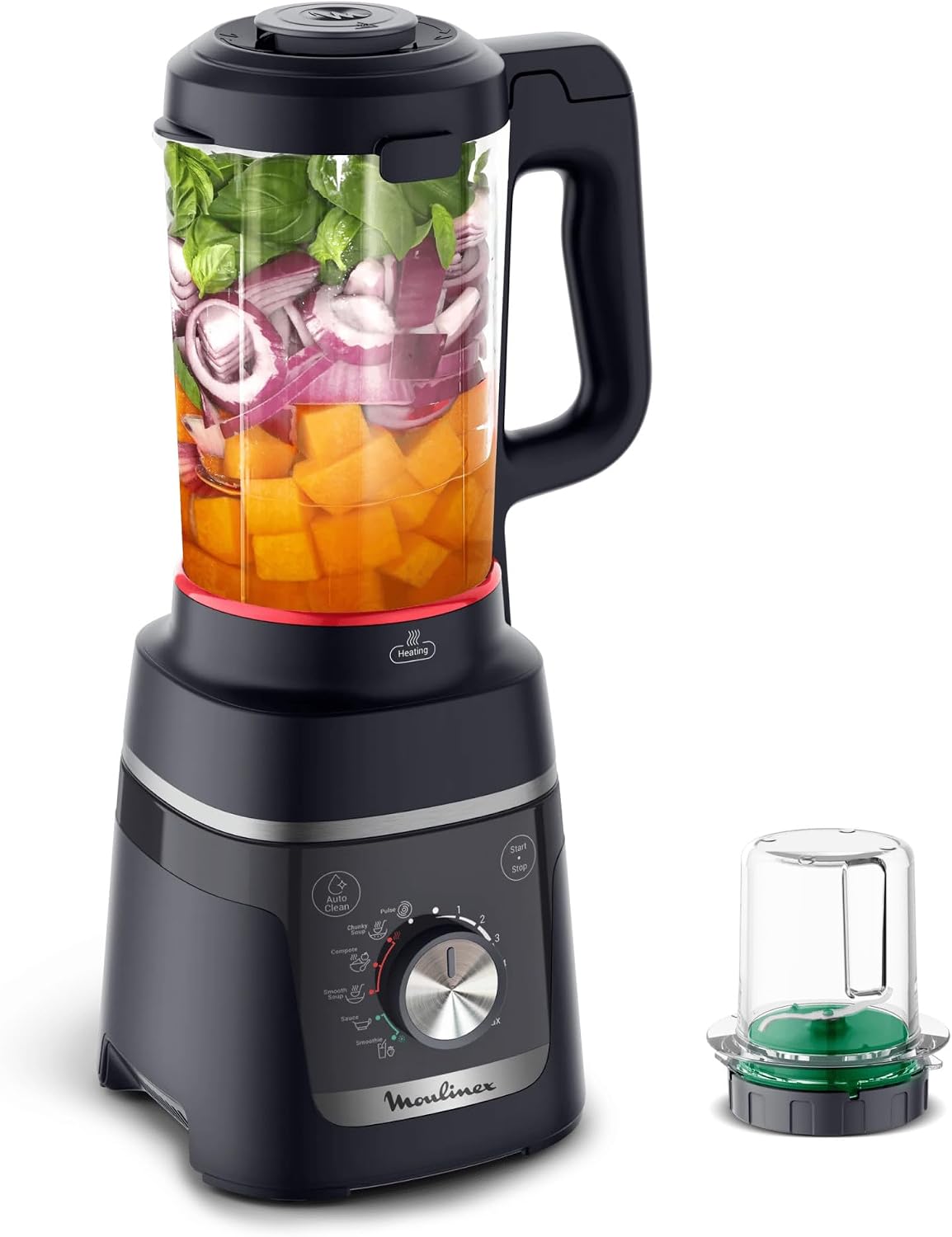Blender Moulinex, 1000 W – Czarny, 5 programów samochodowych, 6 prędkości + Puls