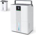 RELAX4LIFE Osuszacz powietrza, 5 l, 50 m, 240 V – Biały, oświetlenie LED, osuszacz, licznik – duży zbiornik, 24 H minutnik, 5 l zbiornik wodny