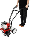 Glebogryzarki i kultywatory JUDEMII, 35 cm, 1,9 kW – 7000 obr./min, Czarny/Czerwony/Biały, aluminium, regulowana wysokość