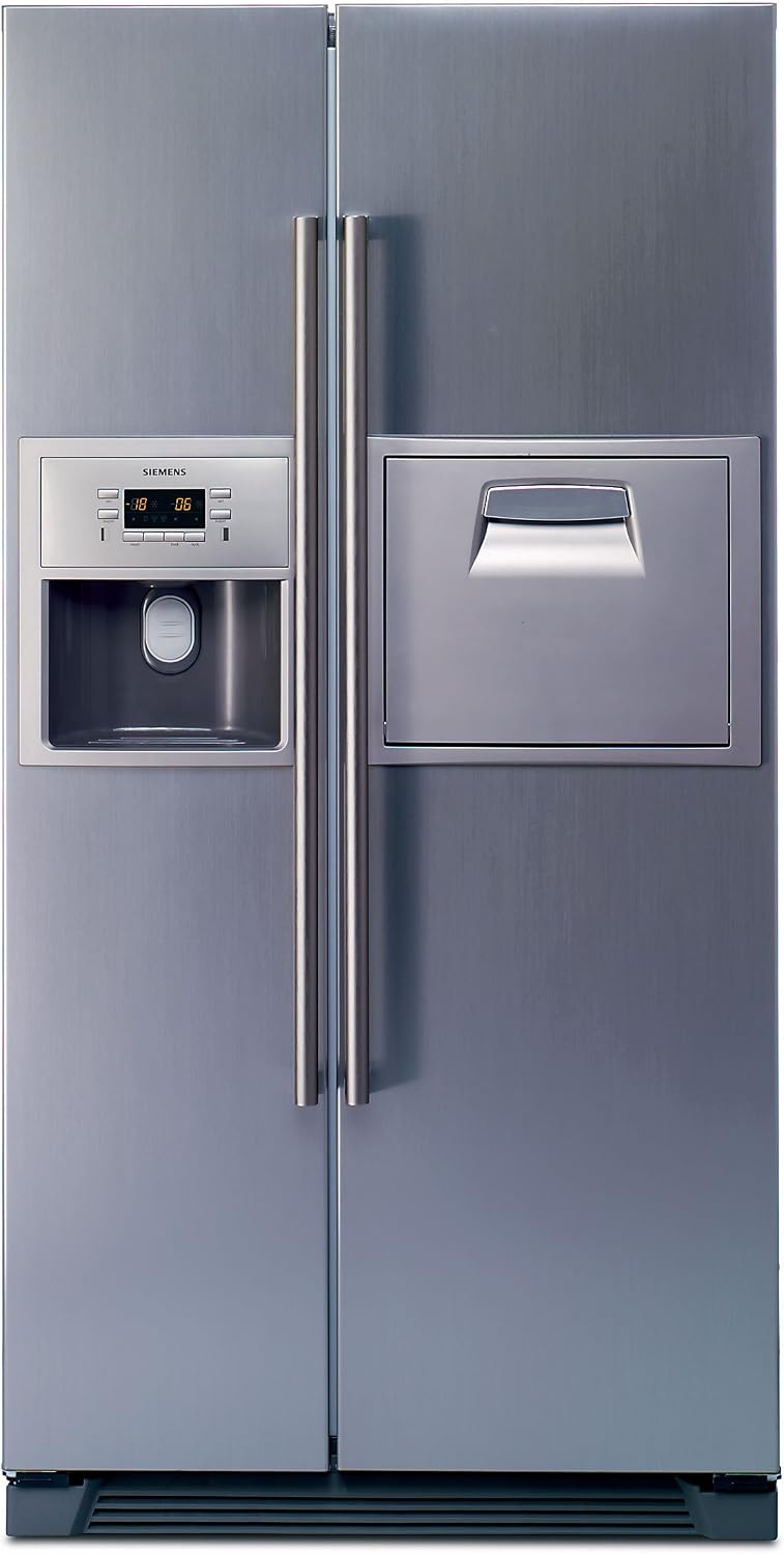 SIEMENS Lodówka, KA60NA45 – 356 l, 180,0 x 90,3 x 67,4 cm, 10 kg, Szary – No Frost, KA60NA45 Zamrażarka, szarość, NoFrost – KA60NA45 Strona boczna