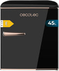 Cecotec Lodówka, 45 l – 55 cm, Czarny, klasa energetyczna E, Icebox i chromowany uchwyt