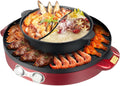 Stół PBTERDTF, 2200 W, Szary, funkcja grilla – automatyczne wyłączanie, barbecue, fondue, restauracja – dla 5 do 6 osób