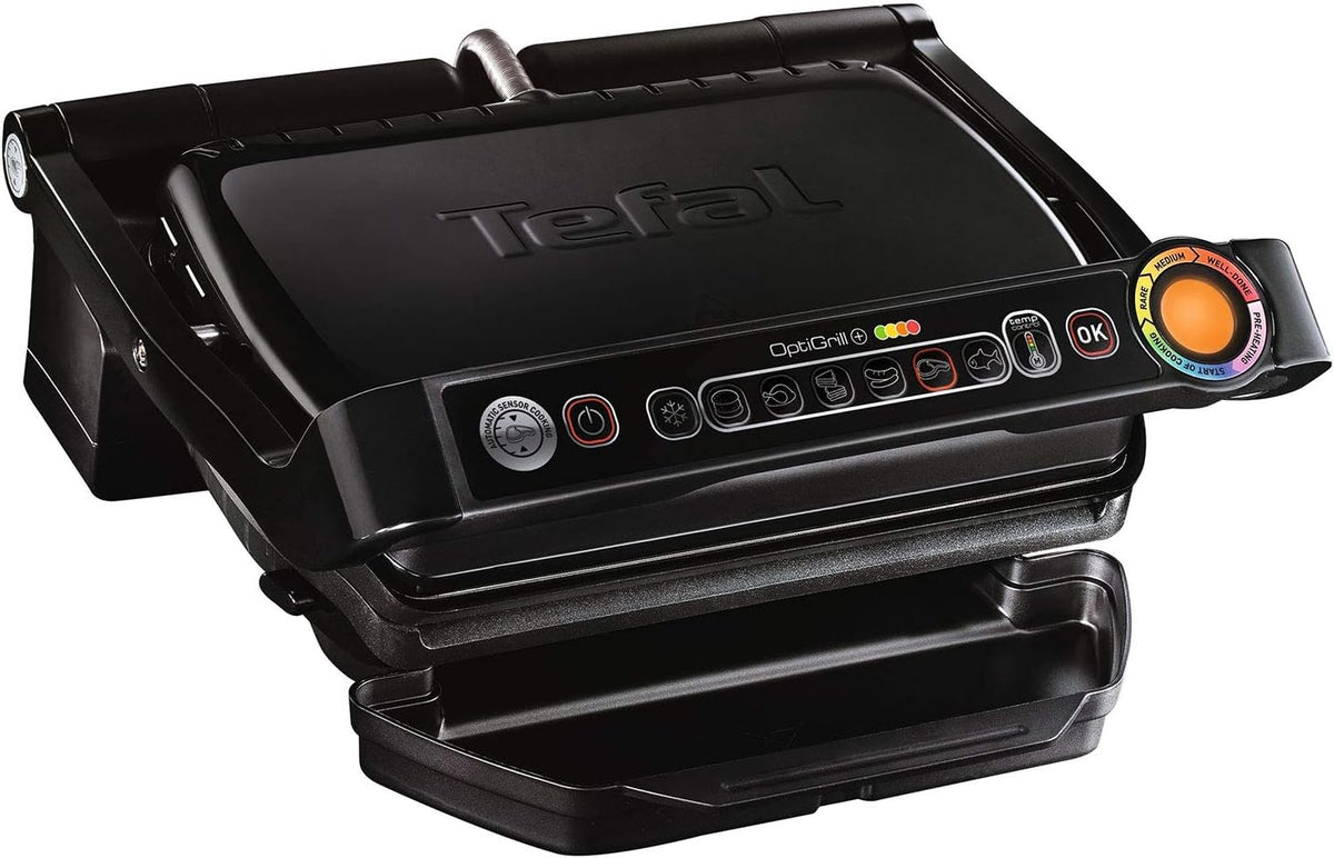 Grill Tefal – GC712812, 2000 W, Czarny, stal nierdzewna – GC712812 Opti + Elektryczny