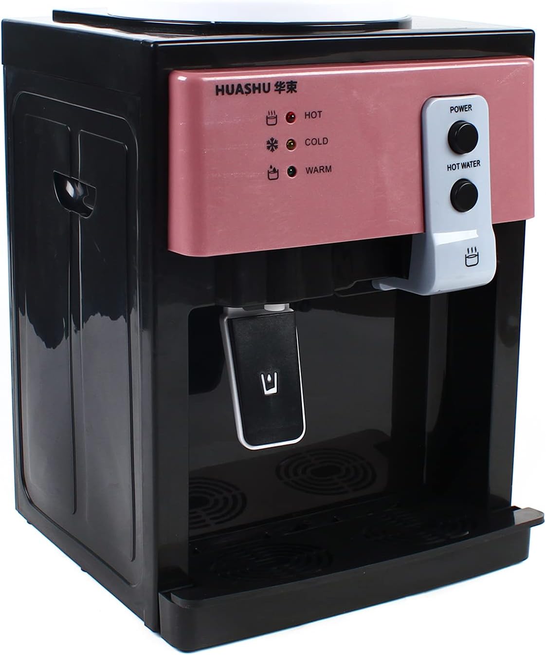 Dystrybutor wody NAnoxugi, 27 × 24 × 36 cm – 4,5 l, 220 V, Czarny, stal nierdzewna – Dystrybutor, Compact elektryczny Water Fountain